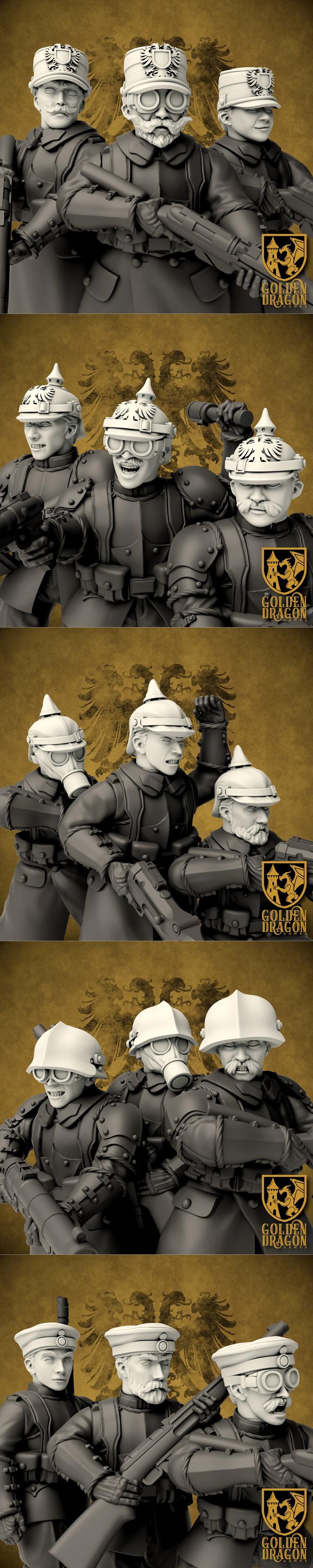 神圣罗马帝国·勃兰登堡风暴部队升级包 3D打印模型|Holy Roman Empire – Brandenburger Sturmtruppen Upgrade Pack – 3D Print Model STL