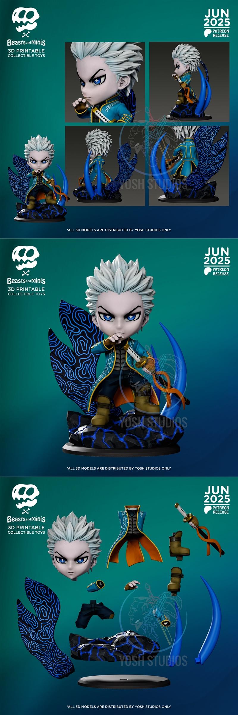 Virgil DMC迷你模型 3D打印文件|Virgil DMC Mini – 3D Print Model STL