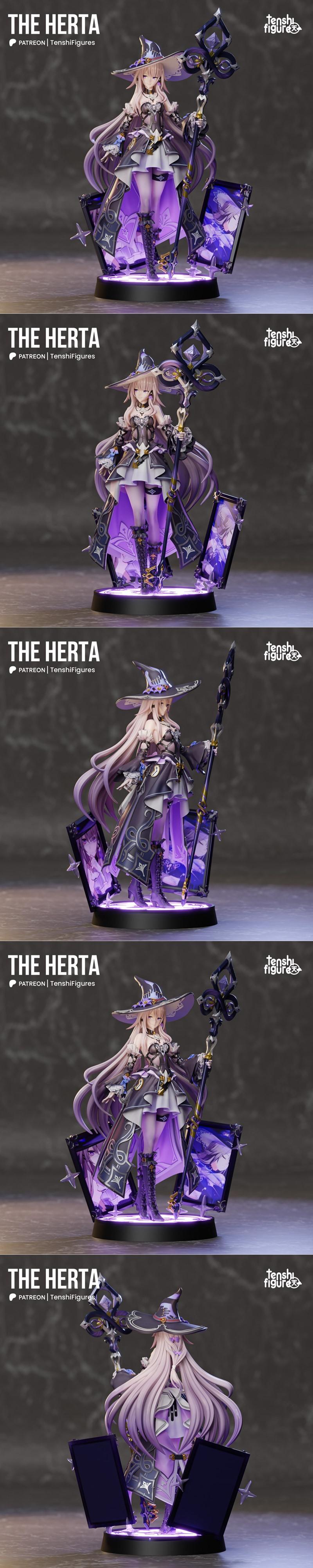 Honkai 星穹 3D打印模型：赫尔塔角色雕塑|Tenshi Figures – The Herta Honkai Star Rail – 3D Print Model STL