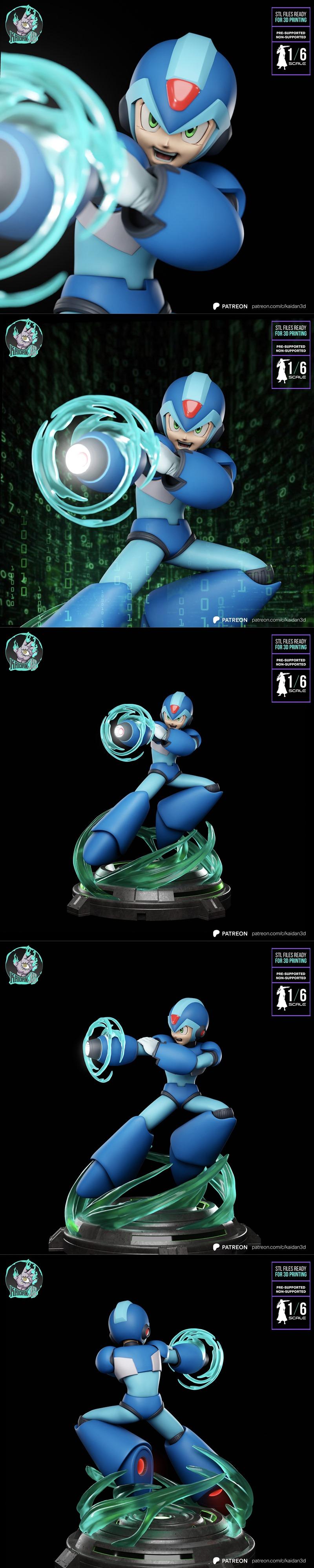 铠甲勇士X 3D打印模型|Kaidan – Megaman X – 3D Print Model STL
