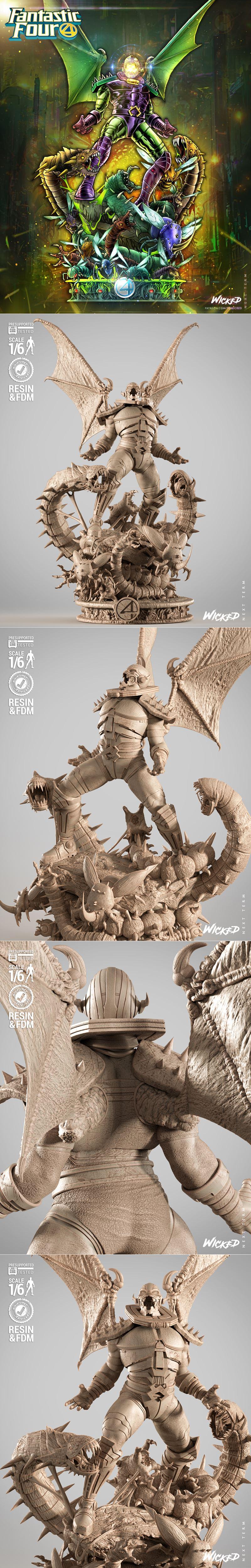 WICKED反派雕塑 3D打印模型|WICKED – Annihilus Sculpture – 3D Print Model STL