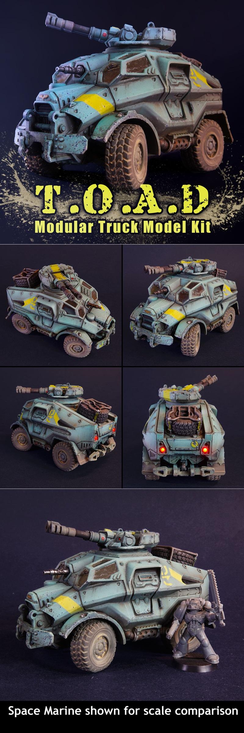 TOAD – 汽车模型 3D打印 STL|TOAD – Truck Model Kit – 3D Print Model STL