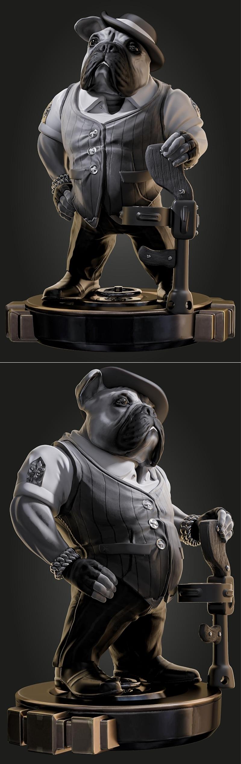 AM CM Studios – 狗 – 3D打印模型|AM CM Studios – Dog – 3D Print Model STL