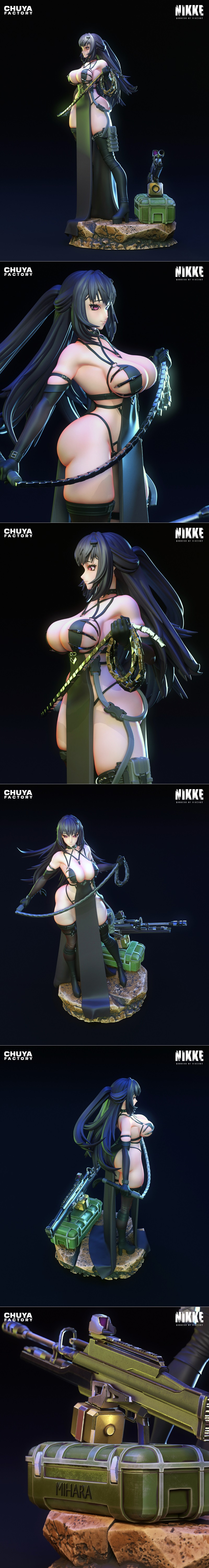 奇亚工厂 - 尼克 - 三岛 - 3D打印模型|Chuya Factory – NIKKE – Mihara – 3D Print Model STL