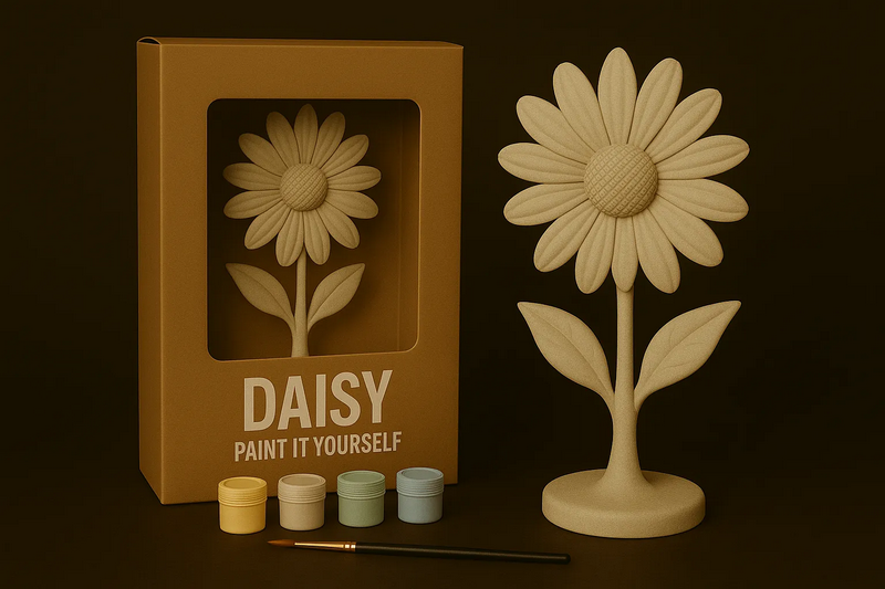 Daisy 3D打印定制模型|Daisy – Paint-It-Yourself – 3D Print Model
