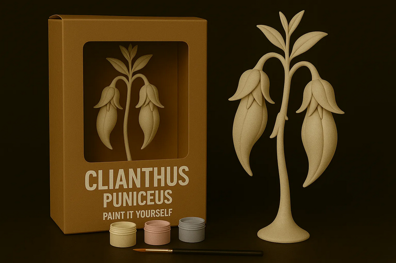 Clianthus Puniceus 3D打印模型|Clianthus Puniceus – Paint-It-Yourself – 3D Print Model