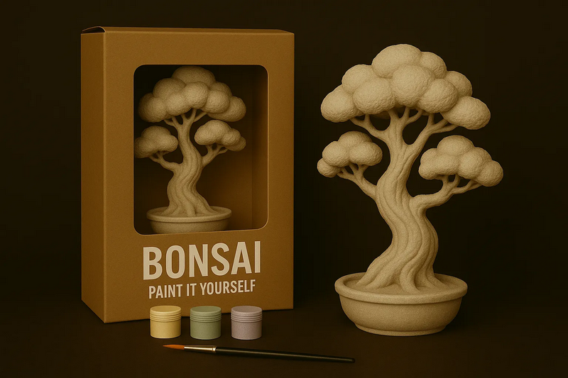 3D打印模型：Bonsai手办定制创作|Bonsai – Paint-It-Yourself – 3D Print Model