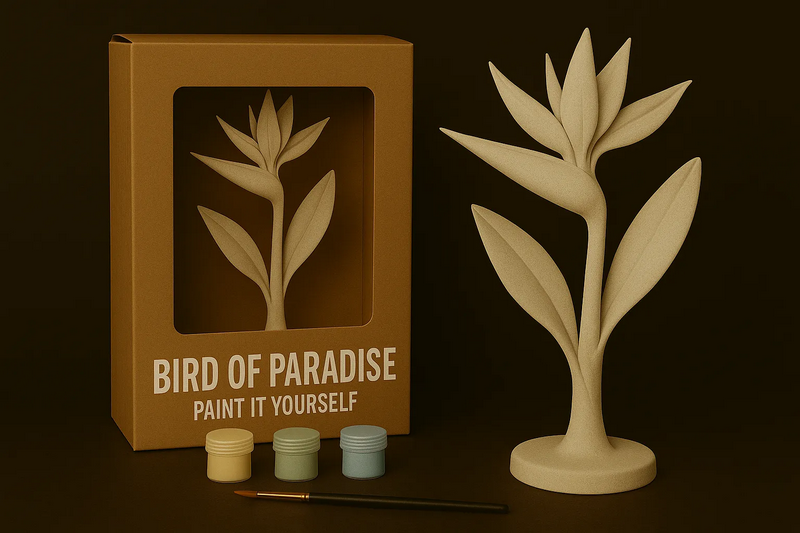 天堂鸟——DIY手绘3D打印模型|Bird of Paradise – Paint-It-Yourself – 3D Print Model