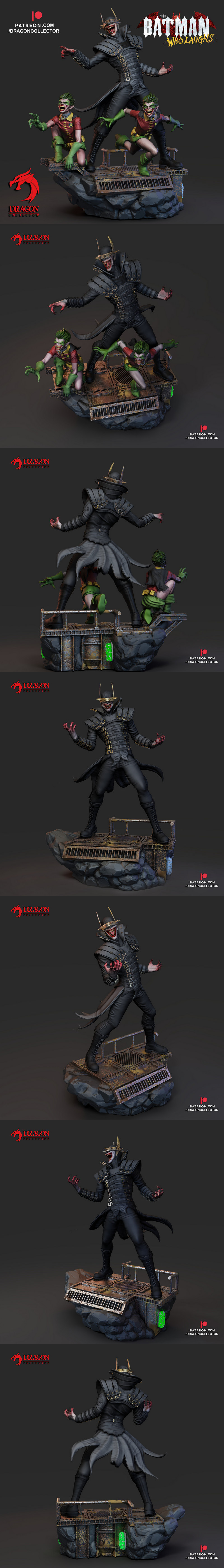 蝙蝠侠发疯版 3D打印模型|The Batman Who Laughs – 3D Print Model