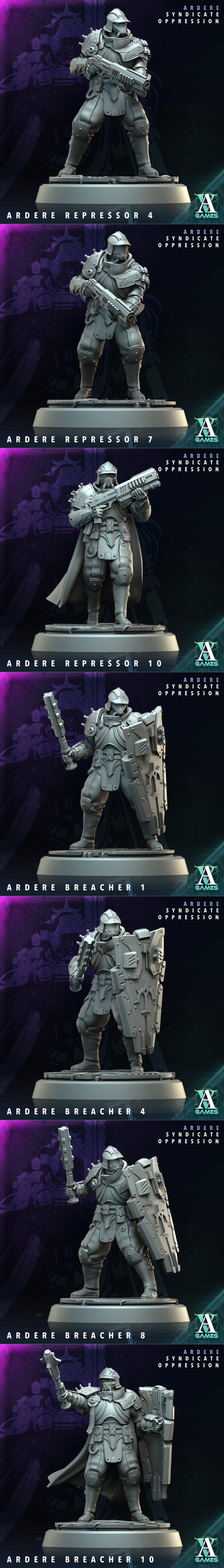Archvillain Games《ardere》 Syndicate Oppression 3D打印模型|Archvillain Games – Ardere – Syndicate Oppression – Bundle – 3D Print Model STL