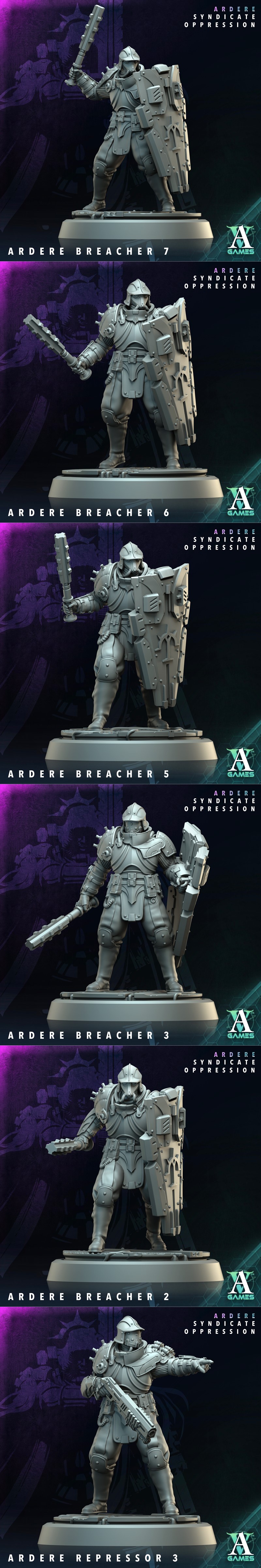 Archvillain Games《ardere》 Syndicate Oppression 3D打印模型|Archvillain Games – Ardere – Syndicate Oppression – Bundle – 3D Print Model STL