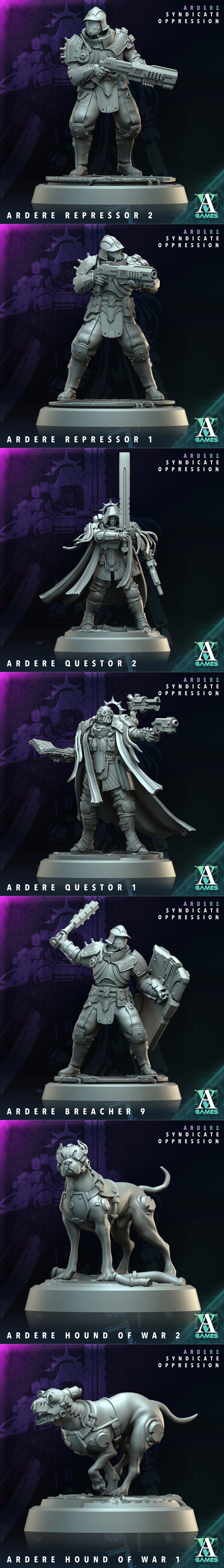 Archvillain Games《ardere》 Syndicate Oppression 3D打印模型|Archvillain Games – Ardere – Syndicate Oppression – Bundle – 3D Print Model STL