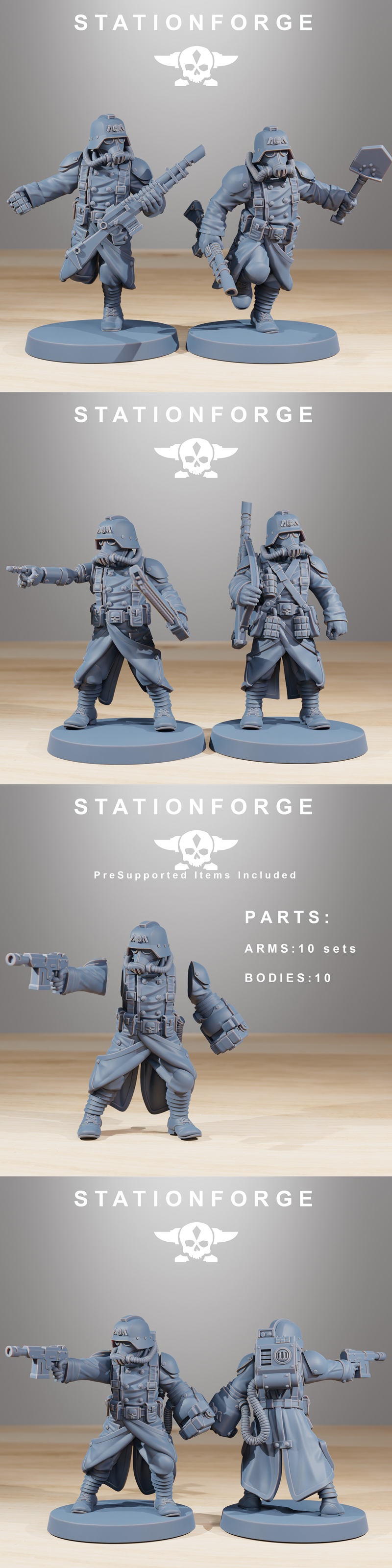 Station Forge – GrimGuard 正义卫士 3D打印模型|Station Forge – GrimGuard Acolytes – 3D Print Model STL