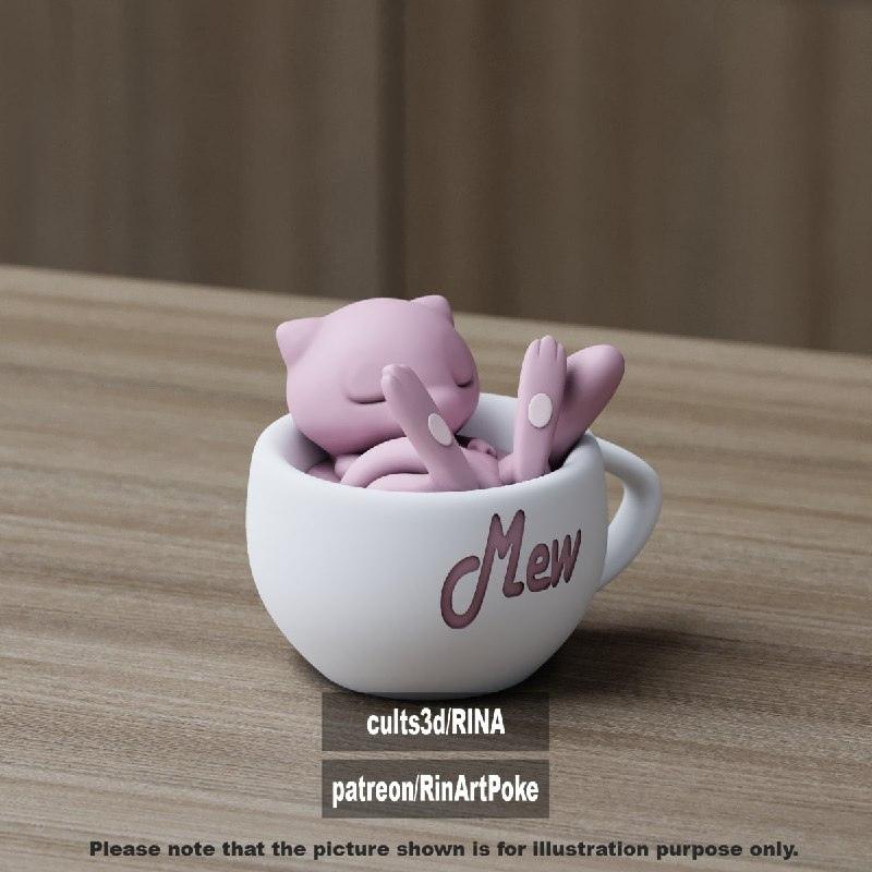Mew chill杯 - 3D打印模型|Mew chill cup – 3D Print Model STL