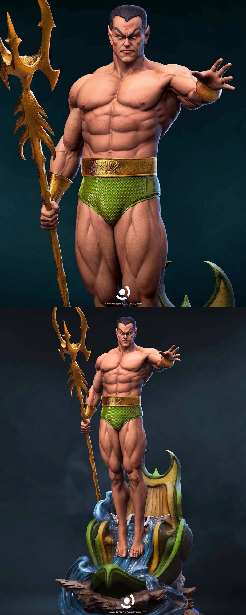 Namor经典漫画 3D打印模型|Namor Classic Comics – 3D Print Model