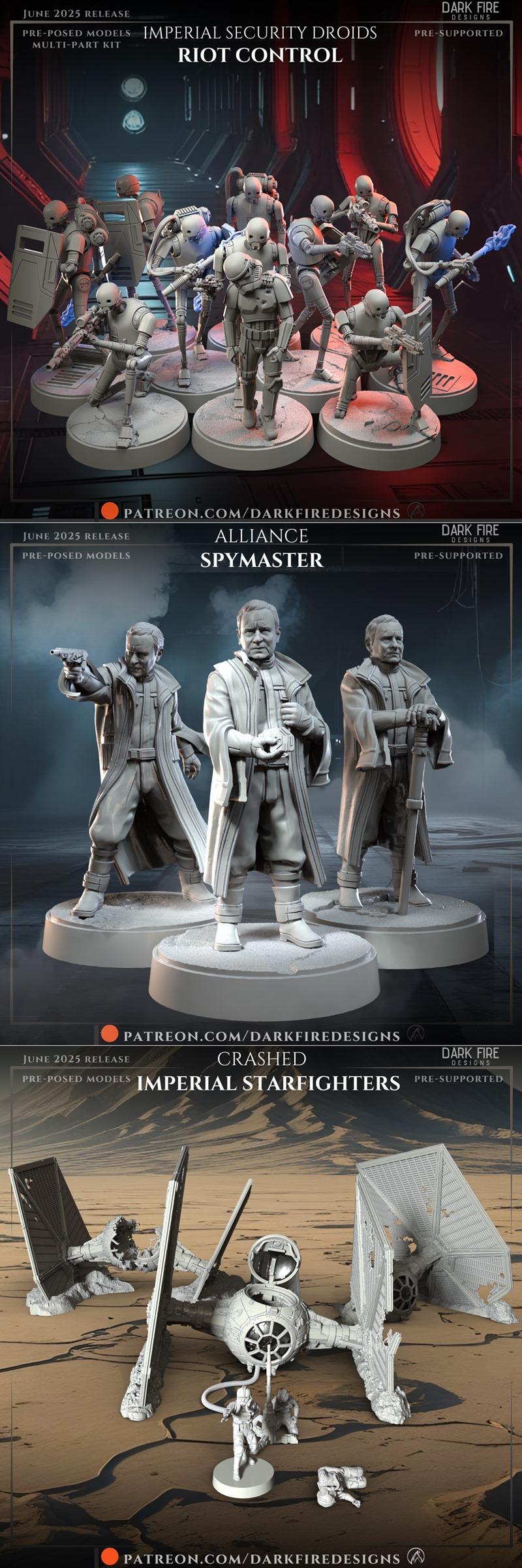 暗火设计2025年6月作品——3D打印模型集|Dark Fire Designs June 2025 – 3D Print Model STL