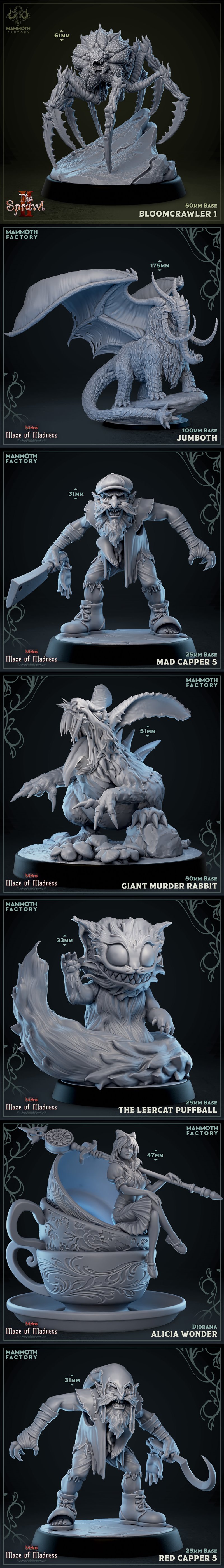 Mammoth Factory《疯狂迷宫》2025 3D打印模型|Mammoth Factory – Maze of Madness May 2025 – 3D Print Model STL