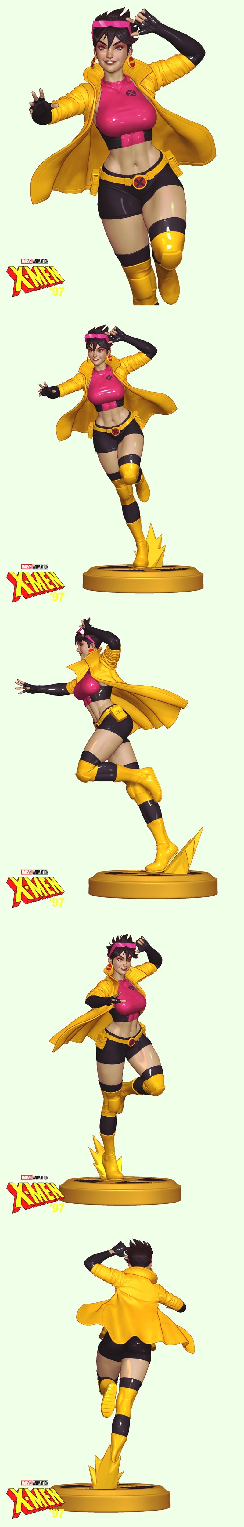 Abe3D - 《X战警》贾比莉 3D打印模型|Abe3D – Marvel – Jubilee – 3D Print Model STL