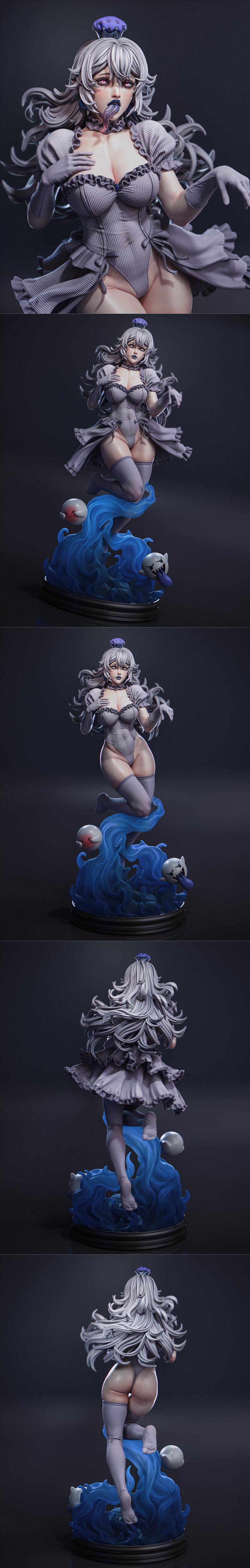 Abe3D - 超级马里奥 - 魔鬼跳跳 - 3D打印模型|Abe3D – Super Mario – Boosette – 3D Print Model STL