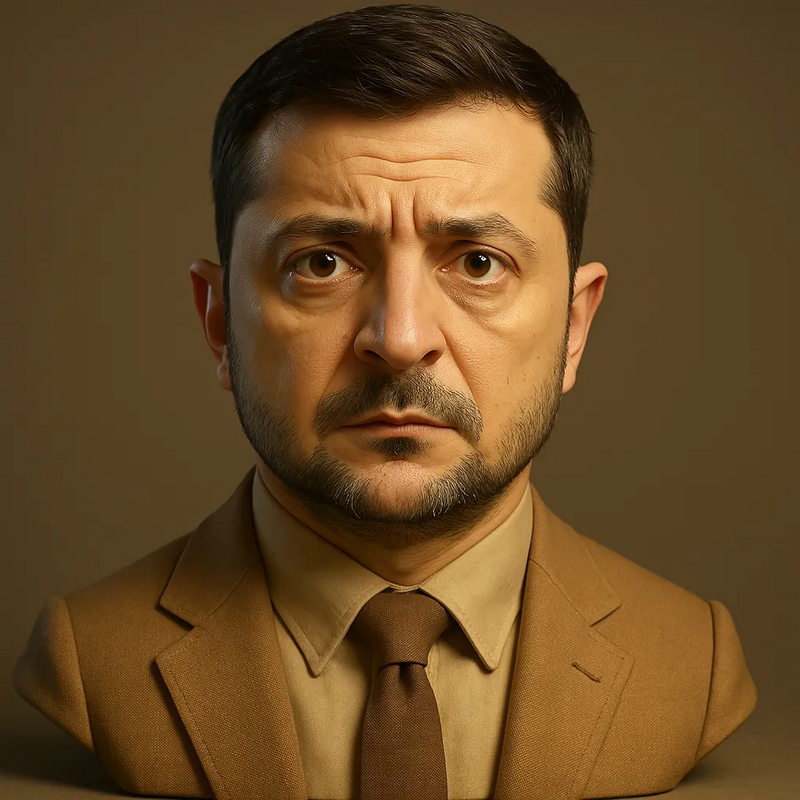 泽连斯基——3D打印模型|Volodymyr Zelenskyy – 3D Print Model