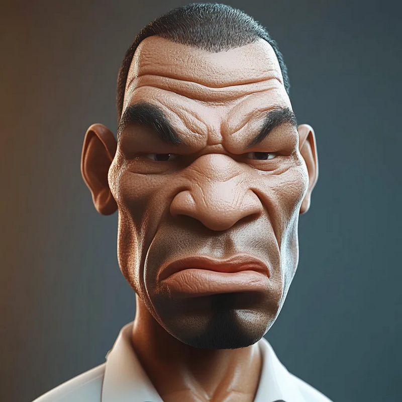 迈克尔·泰森 3D打印模型|Mike Tyson – 3D Print Model