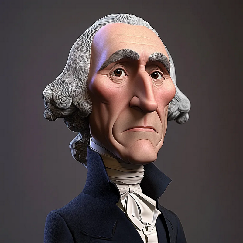 乔治华盛顿 3D打印模型|Geroge Washington – 3D Print Model