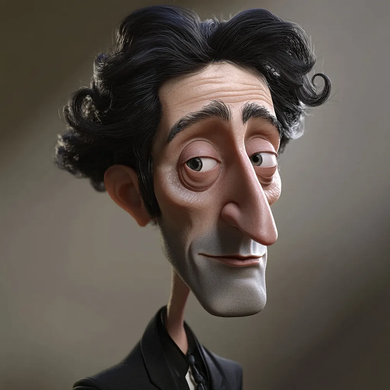 阿德里安·布罗迪 3D打印模型|Adrien Brody – 3D Print Model