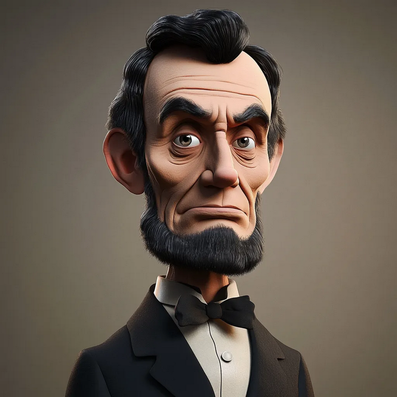 亚伯拉罕·林肯 3D打印模型|Abraham Lincoln – 3D Print Model