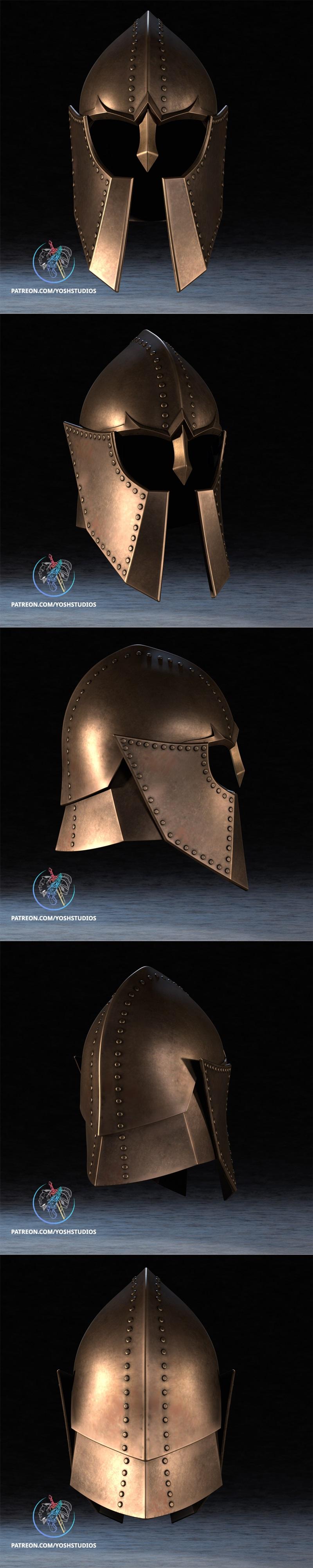 oblivion guard头盔 3D打印模型|Oblivion Guard Helmet – 3D Print Model STL