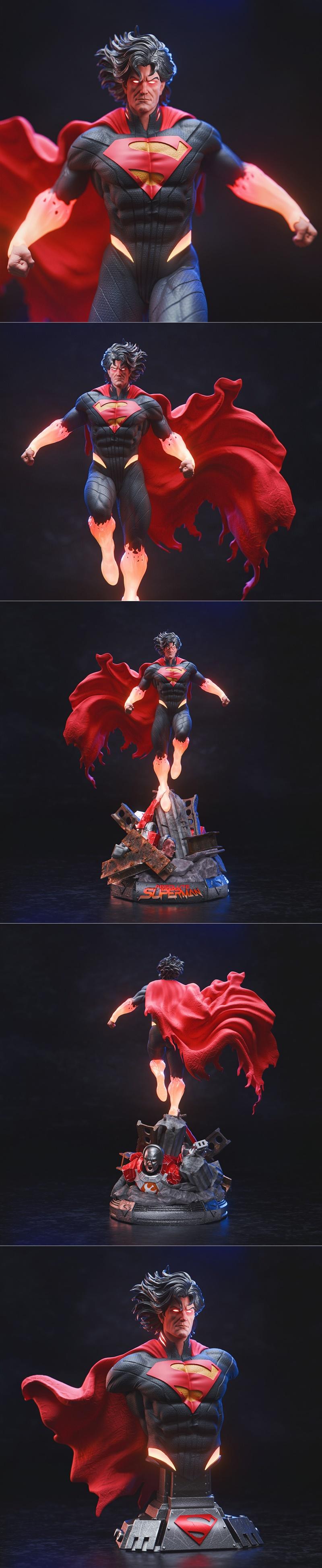 绝对超人 - 3D打印模型|Absolute Superman – 3D Print Model STL