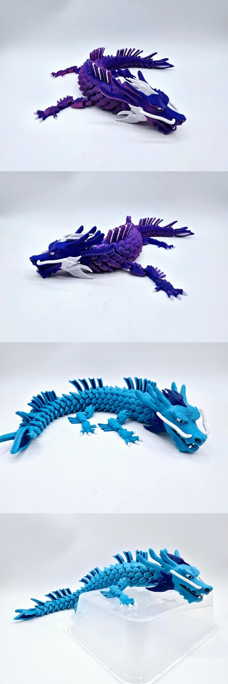 灵活迷你东方龙 - 3D打印模型|Flexi Mini Oriental Dragon – 3D Print Model STL