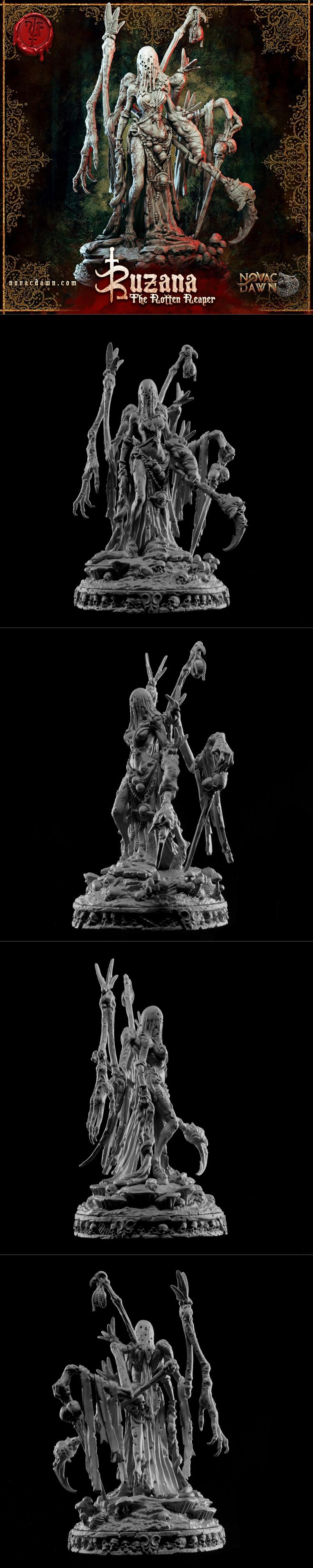 Zuzana——死沼泽腐烂收割者 3D打印模型|Zuzana – The Rotten Reaper of Dead Swamps – 3D Print Model STL