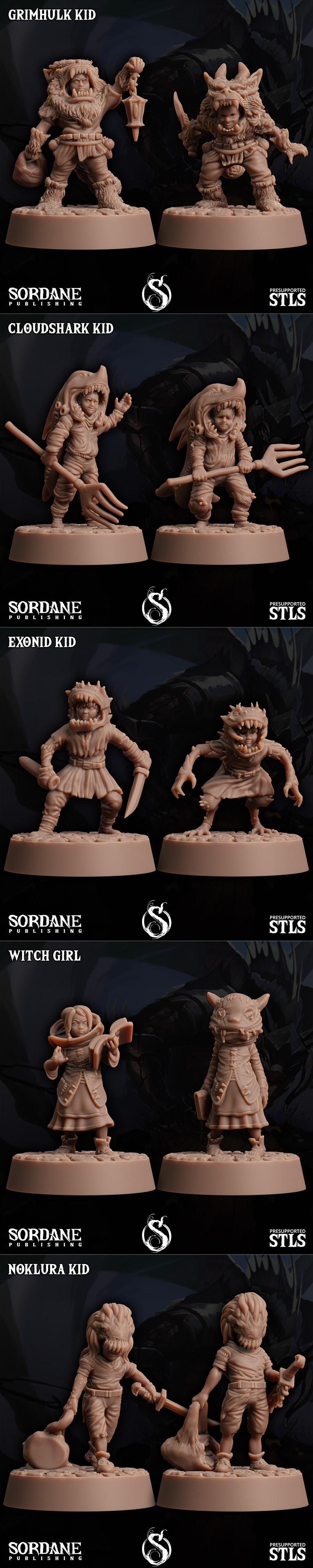 Sordane出版社 《被诅咒的孩子》3D打印模型|Sordane Publishing – Haunted Children – 3D Print Model STL