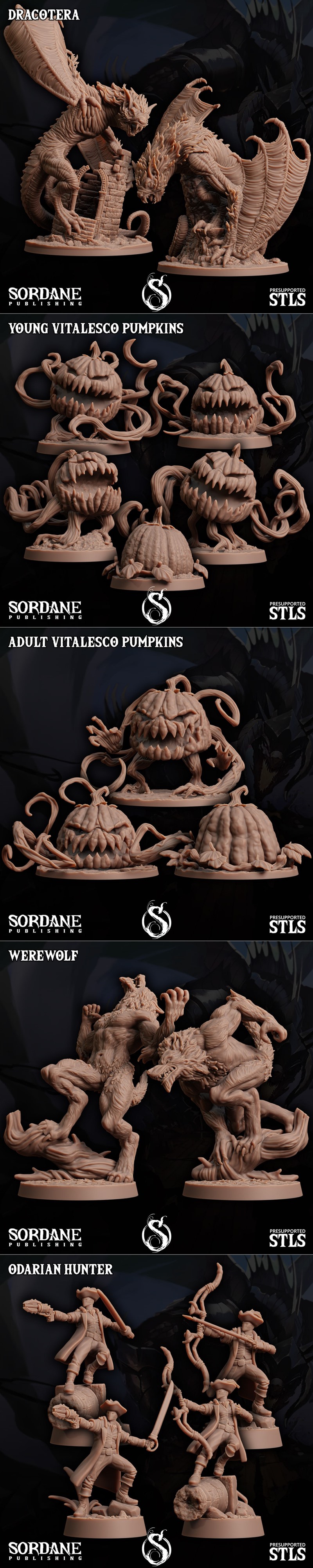 Sordane出版社《血月骑士》3D打印模型|Sordane Publishing – Knights of the Blood Moon – 3D Print Model STL