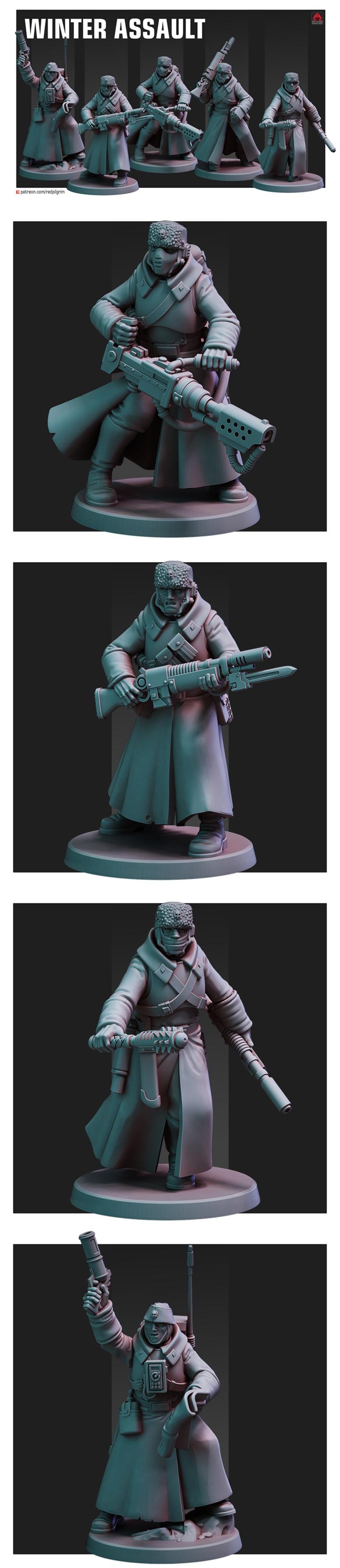 冬之进攻 3D打印模型|Winter Assault – 3D Print Model STL