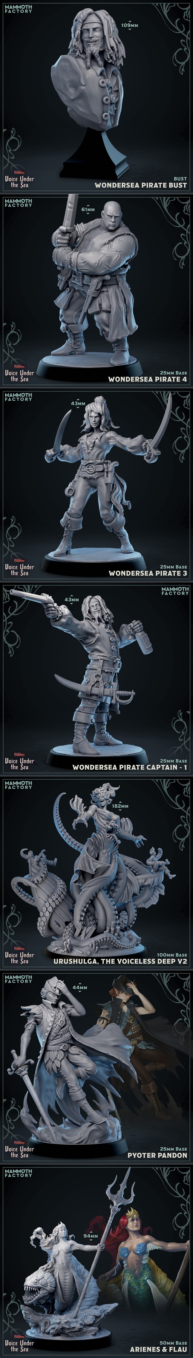 巨象工坊——深海之声——无命第五章 3D打印模型 STL|Mammoth Factory – The Voice Under the Sea – Fateless Part 5 and 5e Adventure April 2025 – 3D Print Model STL