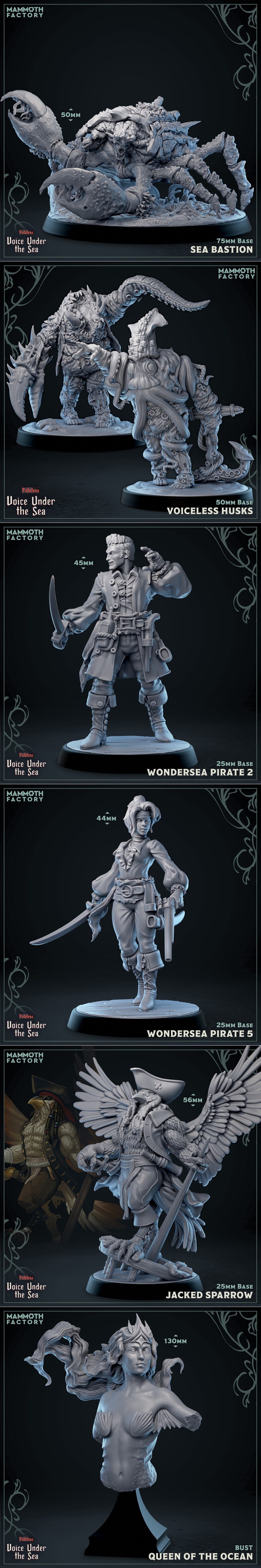 巨象工坊——深海之声——无命第五章 3D打印模型 STL|Mammoth Factory – The Voice Under the Sea – Fateless Part 5 and 5e Adventure April 2025 – 3D Print Model STL