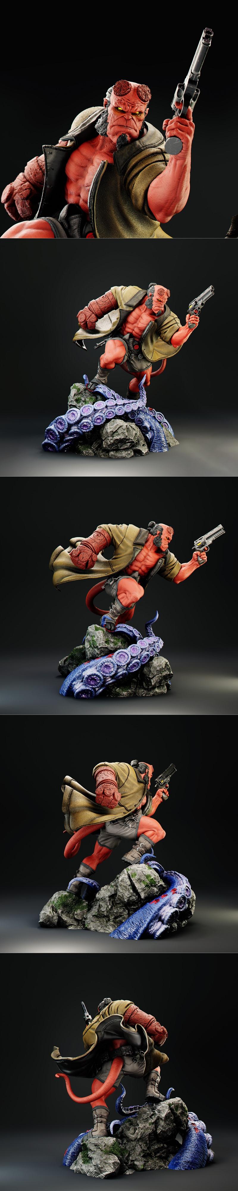 地狱男爵 3D打印模型|Hellboy – Director’s cut – 3D Print Model STL