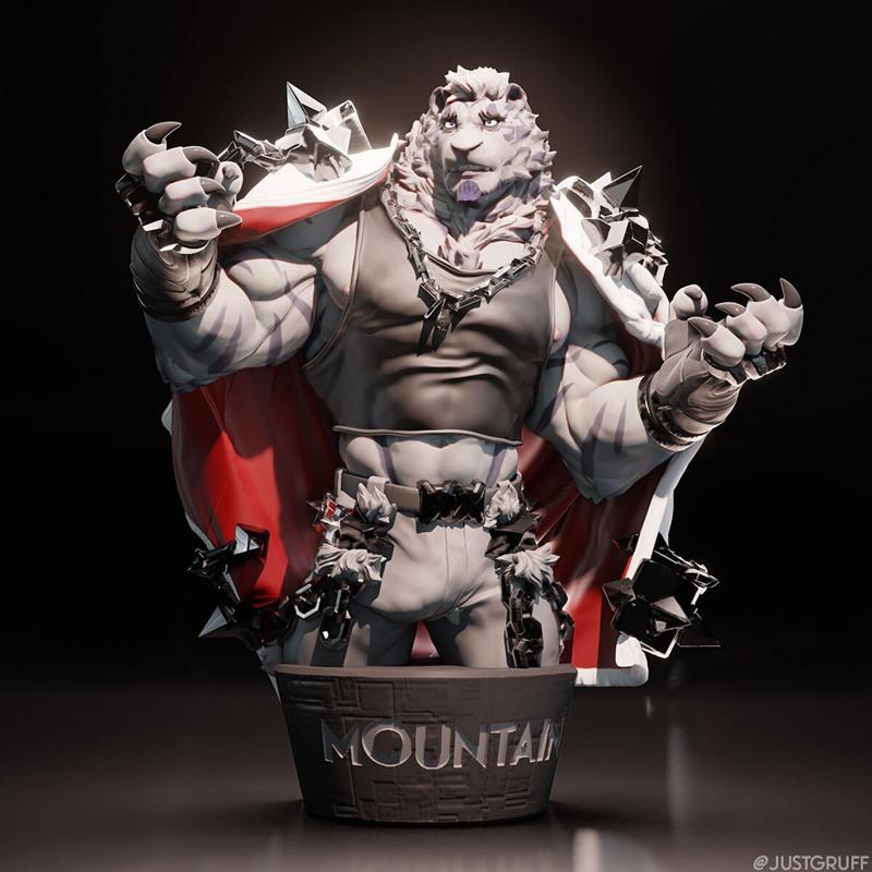 JustGruff – 山脉（特别版）3D打印模型|JustGruff – Mountain (Extra Edition) – 3D Print Model STL