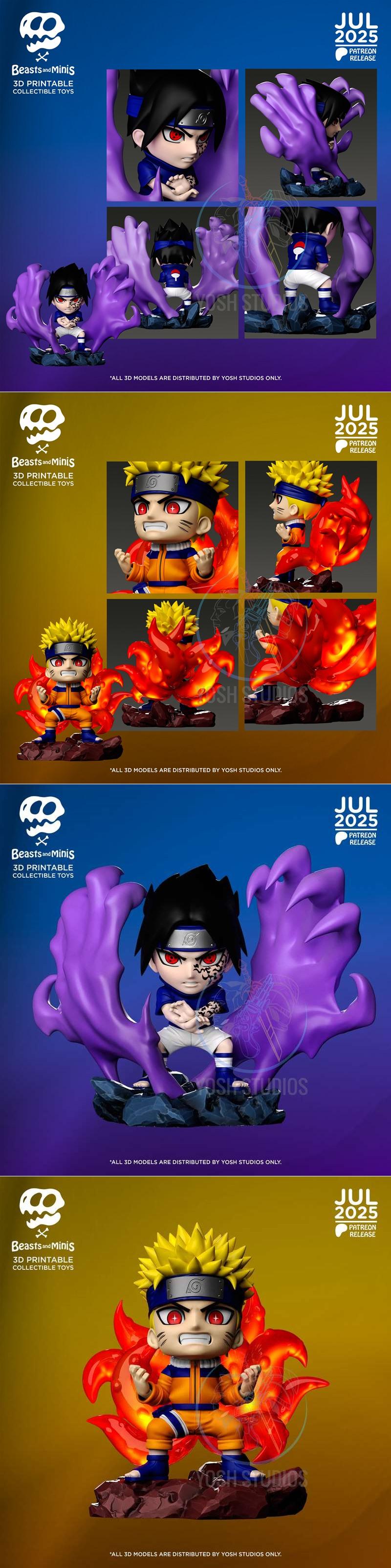 Yosh Studios – 《beasts and minis》角色3D打印模型 STL|Yosh Studios – Beasts and Minis July 2025 – 3D Print Model STL