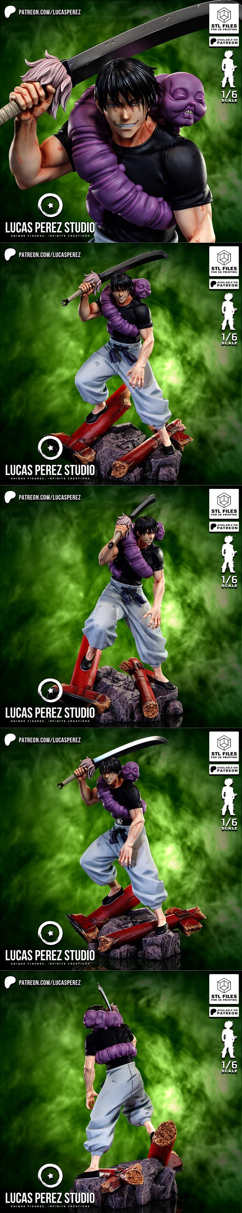 卢卡斯·佩雷斯 沉睡的咒灵 3D打印模型|Lucas Perez – Toji Fushiguro – Jujutsu Kaisen – 3D Print Model STL