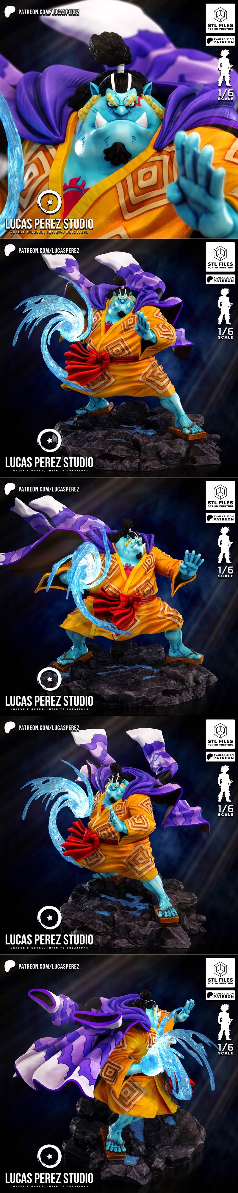 金贝 海之骑士 3D打印模型|Lucas Perez – Jinbe el Caballero del Mar – 3D Print Model STL