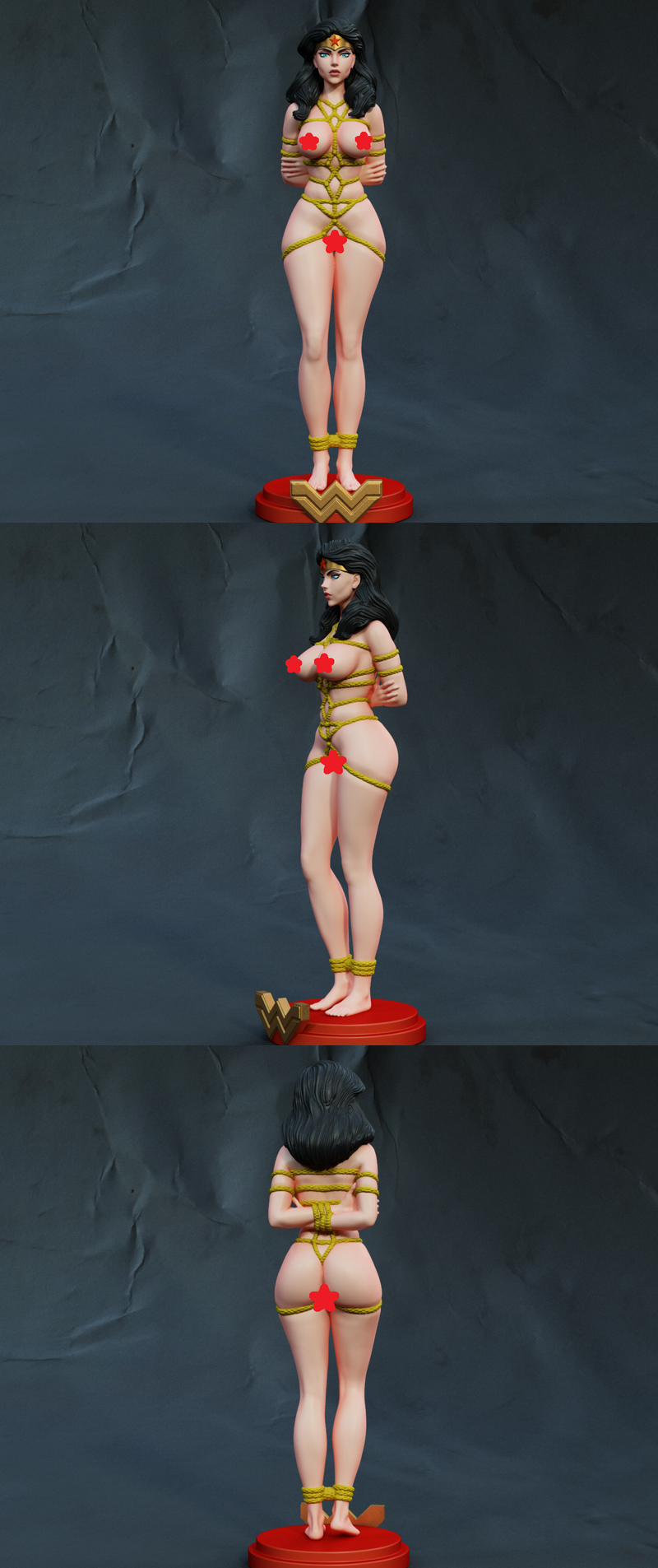 独家呈现——3D打印美少女战士模型|Exclusive – Wonder Woman – 3D Print Model