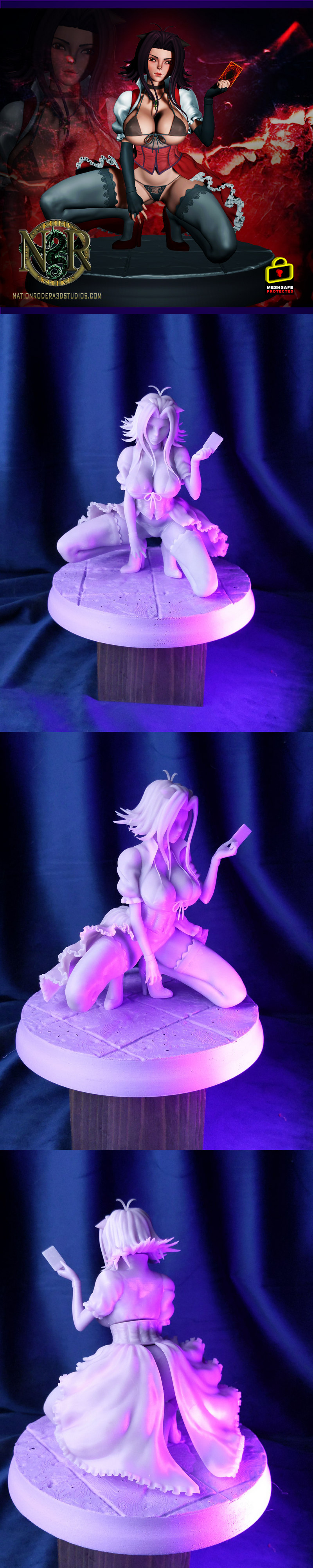 Nation Rodera 3D Studios 旗下 3D 打印模型：阿齐扎·伊津斯基|Nation Rodera 3D Studios (NR3DS) – Akiza Izinski – 3D Print Model