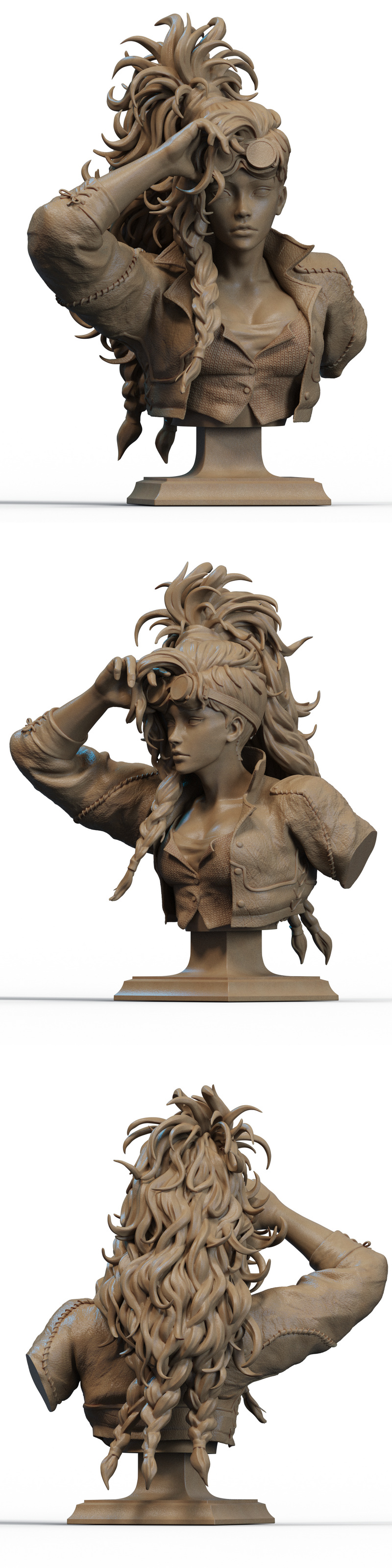 Gemma角色3D打印模型|Gemma Bust – 3D Print Model
