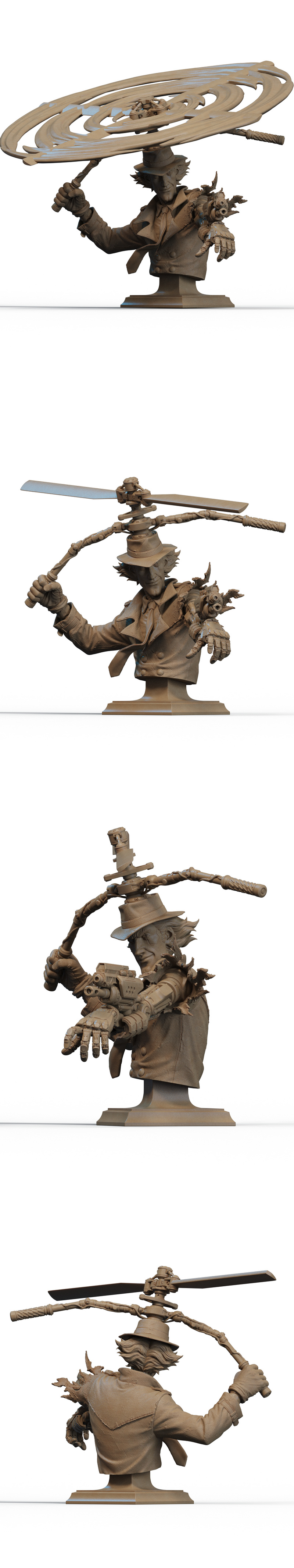 Inspector Gadget 3D打印模型|Inspector Gadget Bust – 3D Print Model