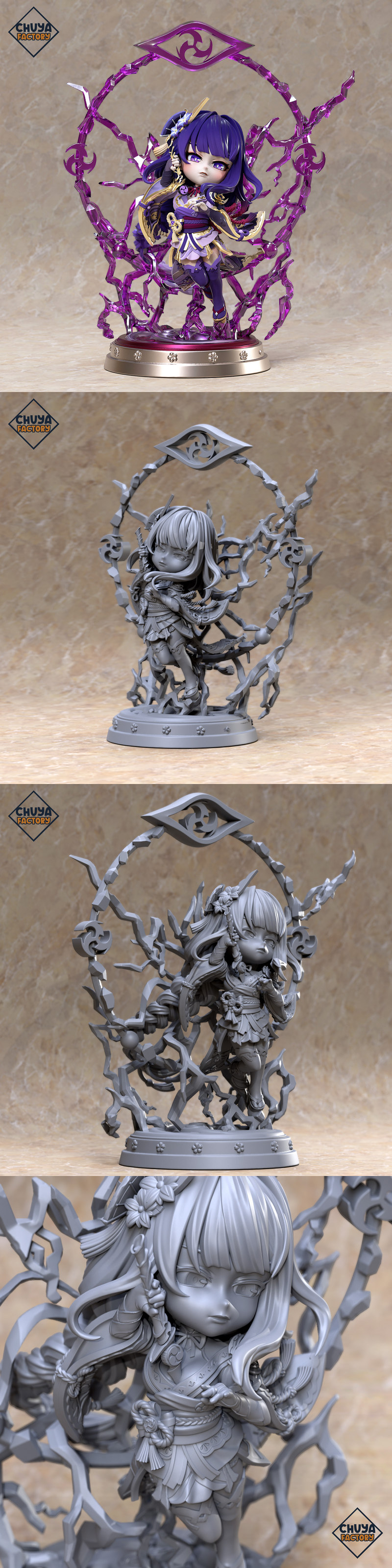 赤龙之魂 3D打印模型|Chuya Factory – Raiden Shogun – 3D Print Model