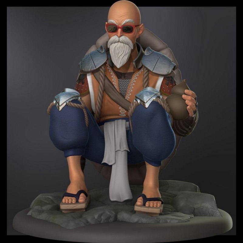 罗希大师 3D打印模型|Maestro Roshi – 3D Print Model