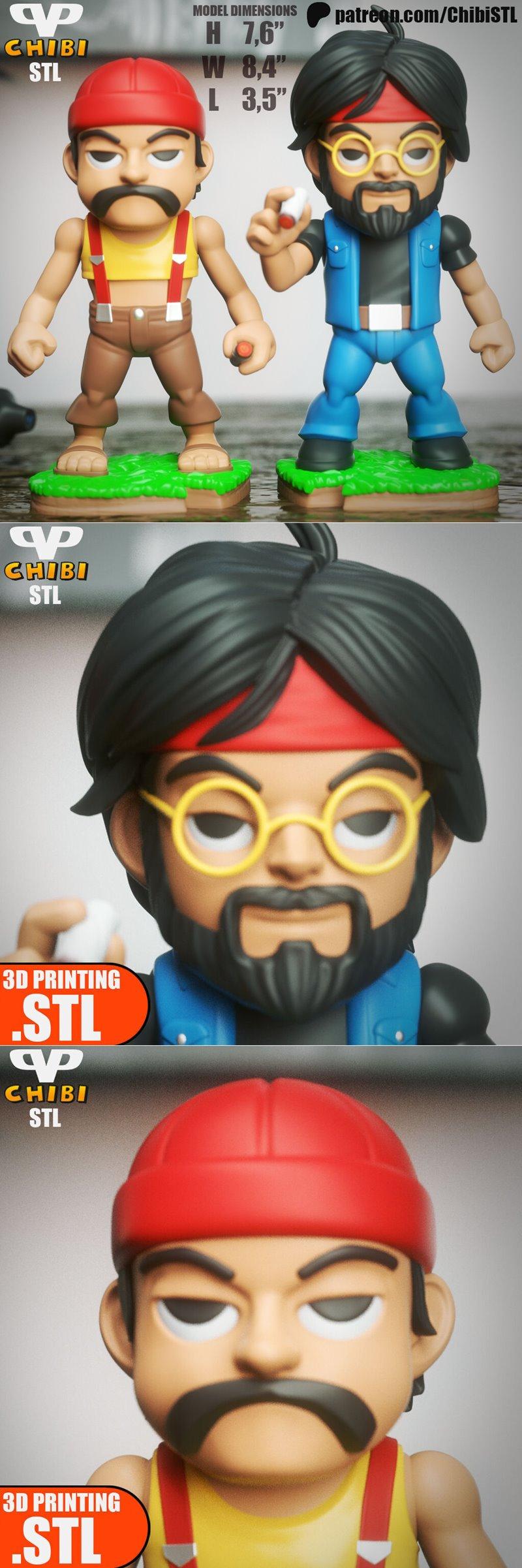 Cheech和Chong 3D打印模型|Cheech and Chong – 3D Print Model STL