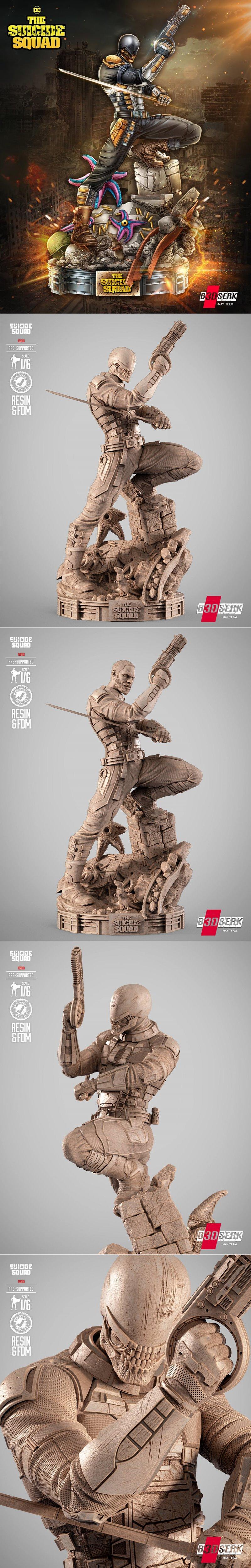 B3DSERK 血战雕塑 3D打印模型|B3DSERK – Bloodsport Sculpture – 3D Print Model STL